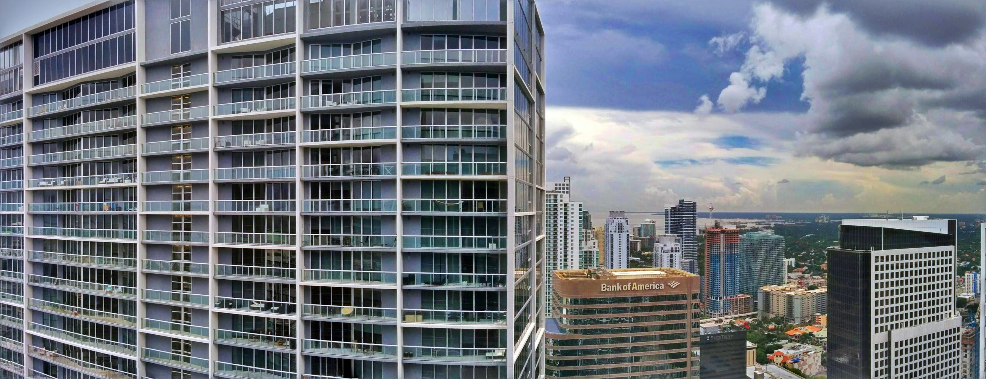 The View from the 52nd floor of Icon Brickell Tower 1